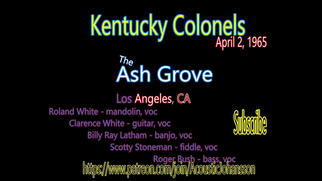 Kentucky Colonels w Scotty Stoneman at the Ash Grove, Los Angeles, April 2 1965