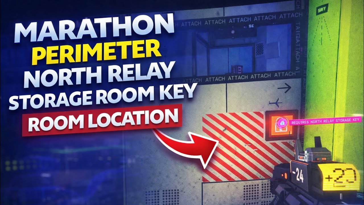 MARATHON PERIMETER NORTH RELAY STORAGE ROOM KEY ROOM LOCATION #marathon