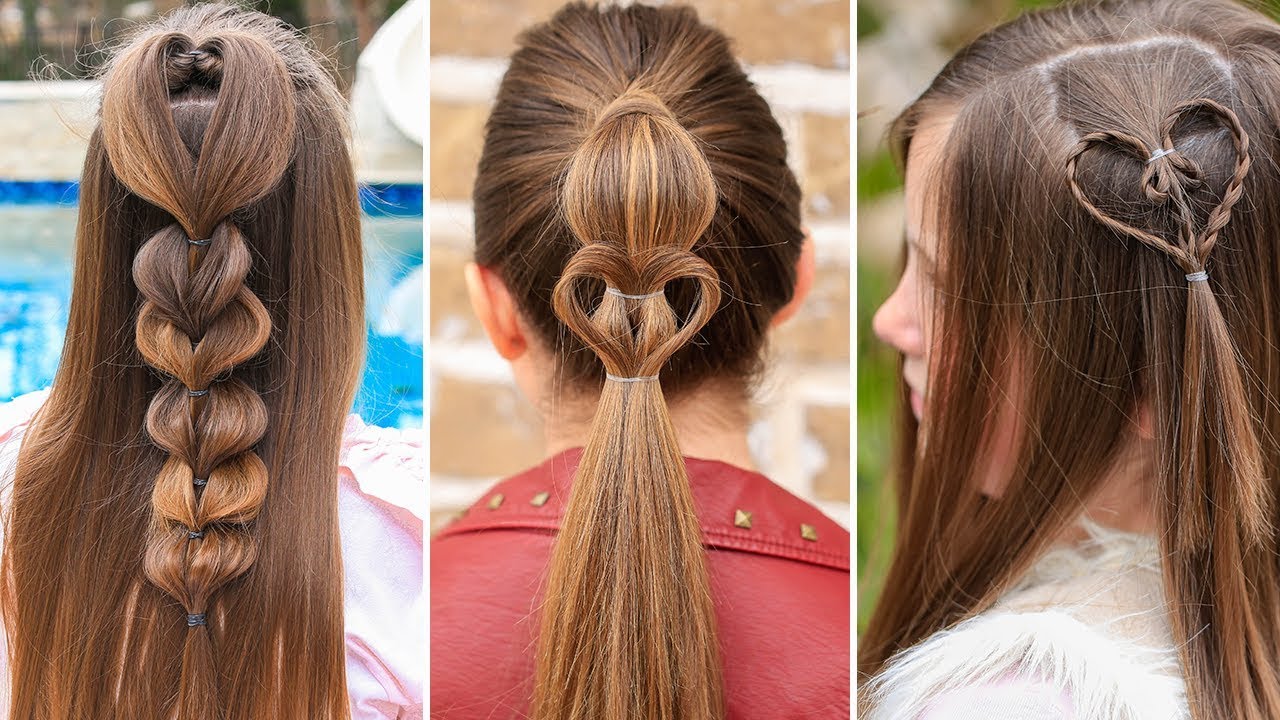 3 Easy Valentine’s Day Hairstyles | DIY Hairstyles Compilation 2020