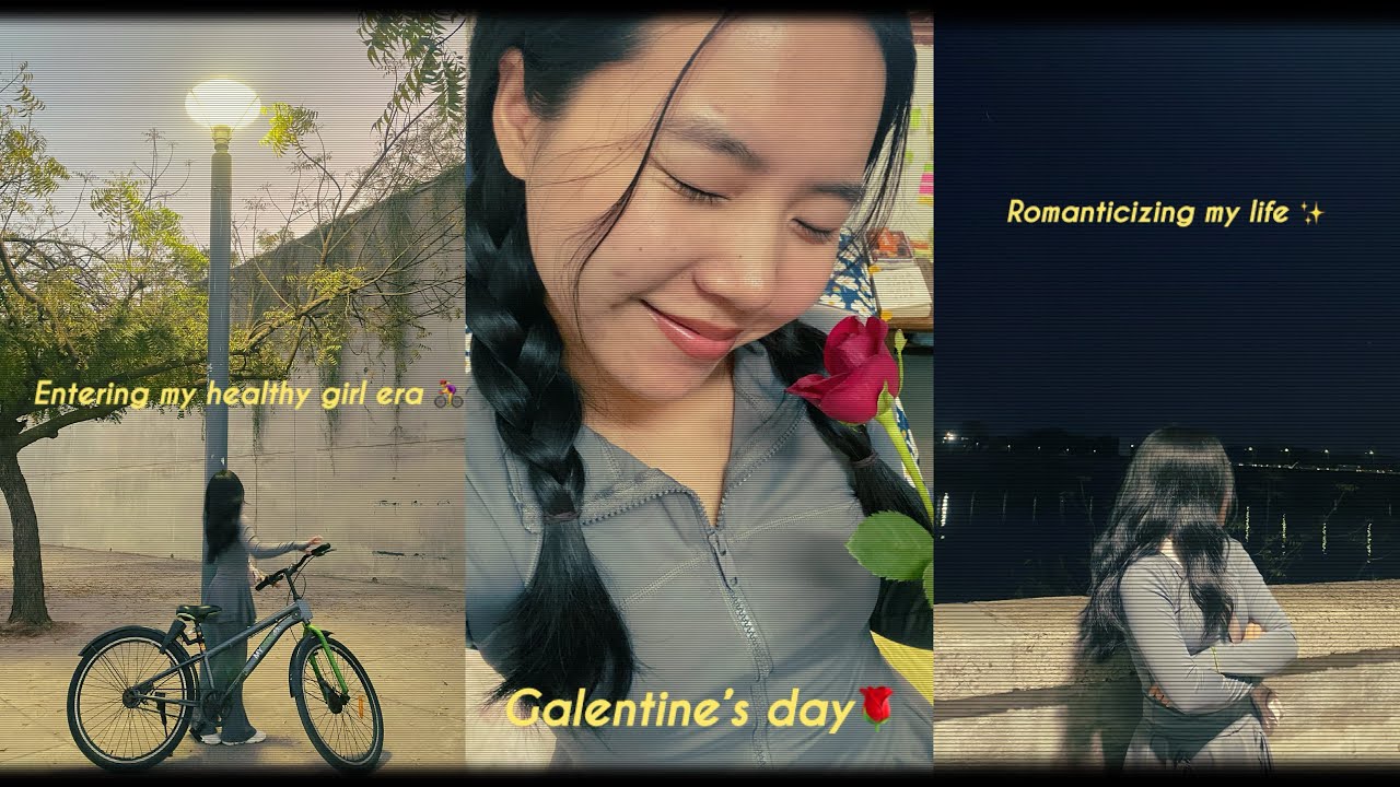 Entering my healthy girl Era🍃// cycling 🚴‍♀️// jogging 🏃‍♀️// galentine’s day 🌸//🏸🐕✨@LeyuDevanimara 