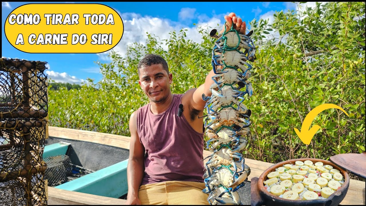 SIRI, ARATU, CARANGUEJO, E MOREIA. UM POUCO DE TUDO VEIO NAS GAIOLAS