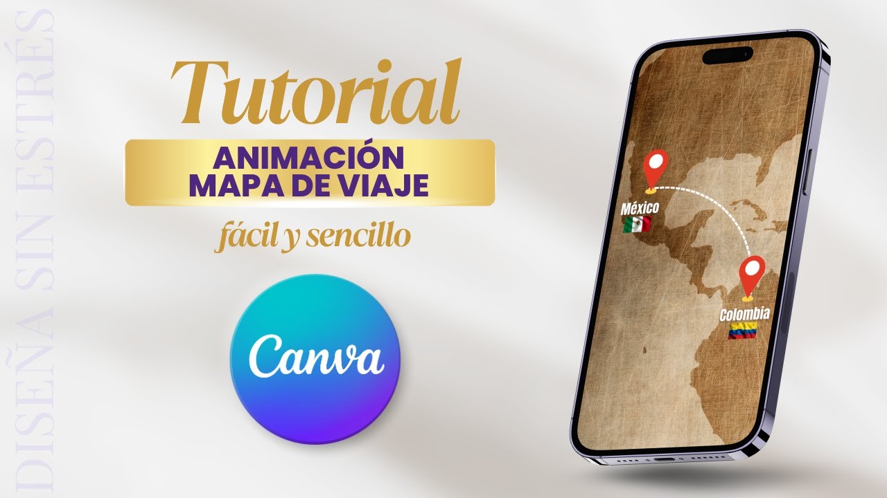 🎨ANIMACIÓN EN CANVA MAPA DE VIAJE | FÁCIL Y RÁPIDO | TUTORIAL | PASO A PASO