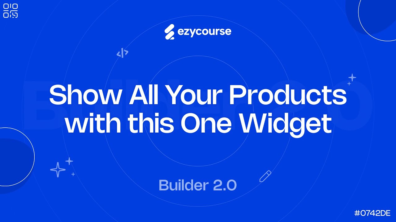 Show All Your Products with this One Widget | EzyCourse Builder 2.0