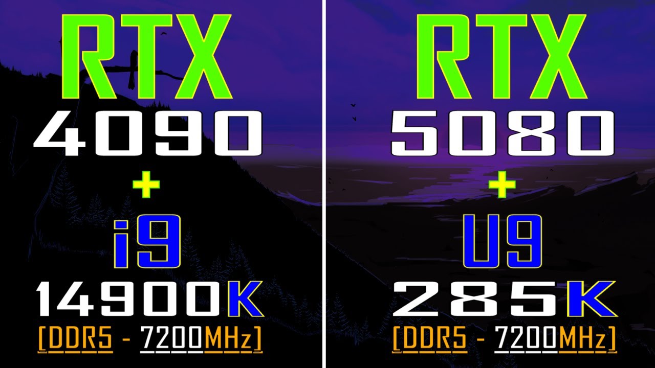 RTX 5080 + ULTRA 9 285K vs RTX 4090 + INTEL i9 14900K || PC GAMES TEST ||