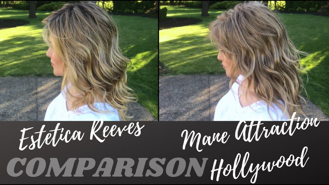 REEVES Wig by Estetica ROM6240RT4 VS HOLLYWOOD Wig by Mane Attraction PECAN | FUN COMPARISON!