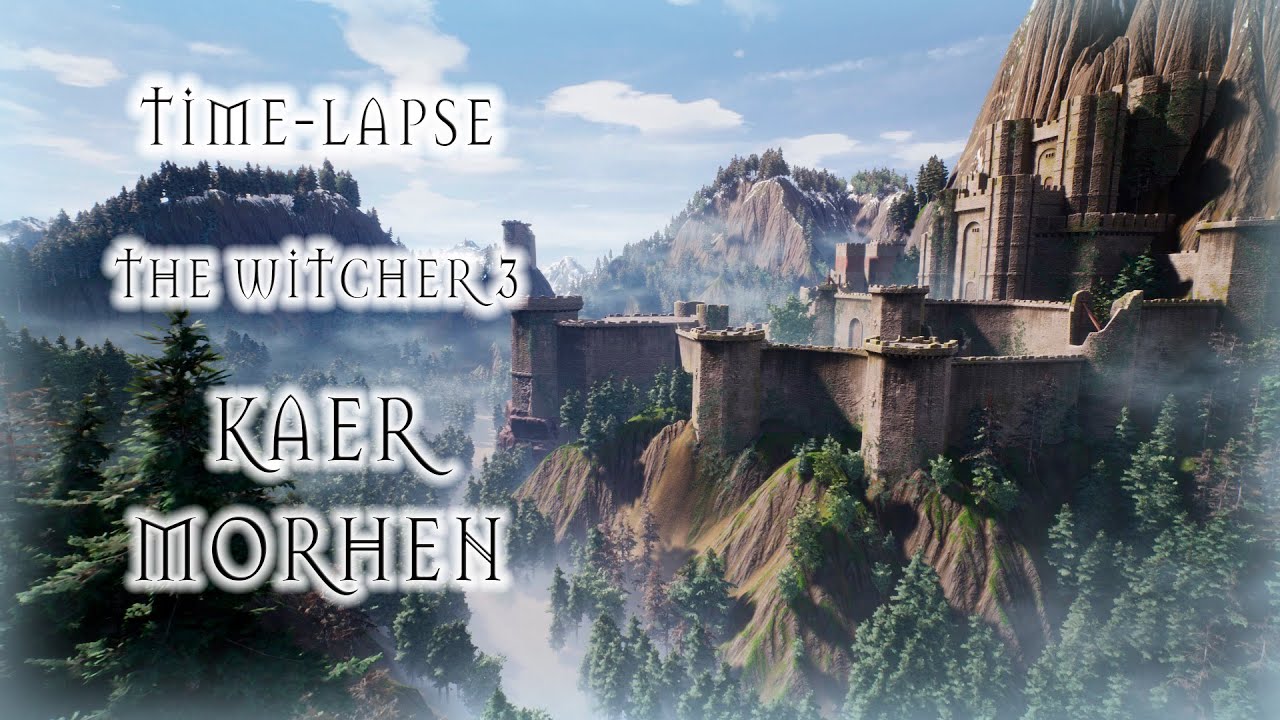 The Witcher 3.Kaer Morhen. Timelapse