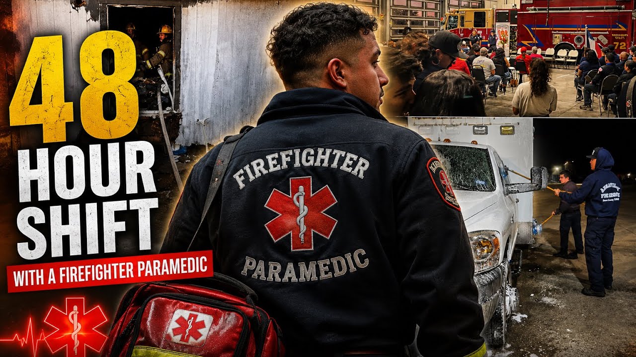 48 hours with a firefighter paramedic | structure fire and cardiac arrest | day in the life 2025 |
