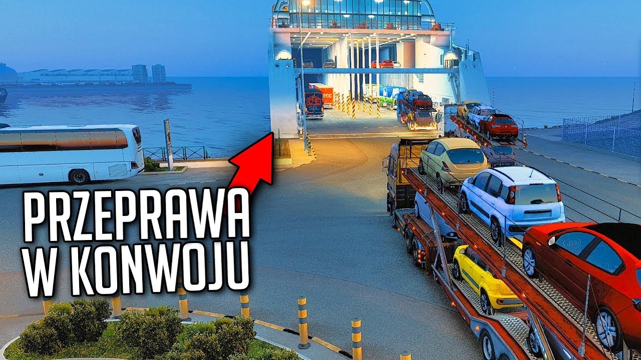59  Jak działa prom w nowym MULTI!   ETS 2 Convoy Multiplayer