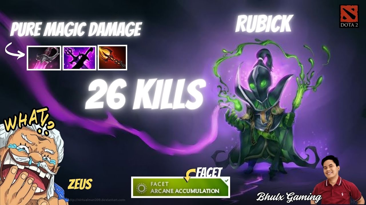 Dota2 Rubick Mid Gameplay 26 Kills | Bhulx Gaming