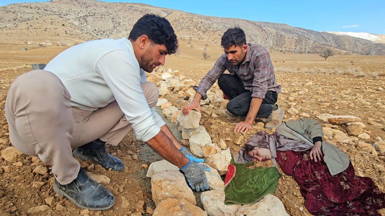 Extreme Mountain Build: Pregnant Fatemeh's Struggle to Build a Home!