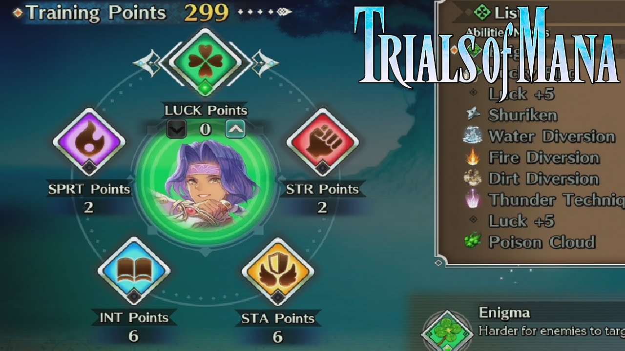 Tutorial of Mana - Trials of Mana Status Points EXPLAINED