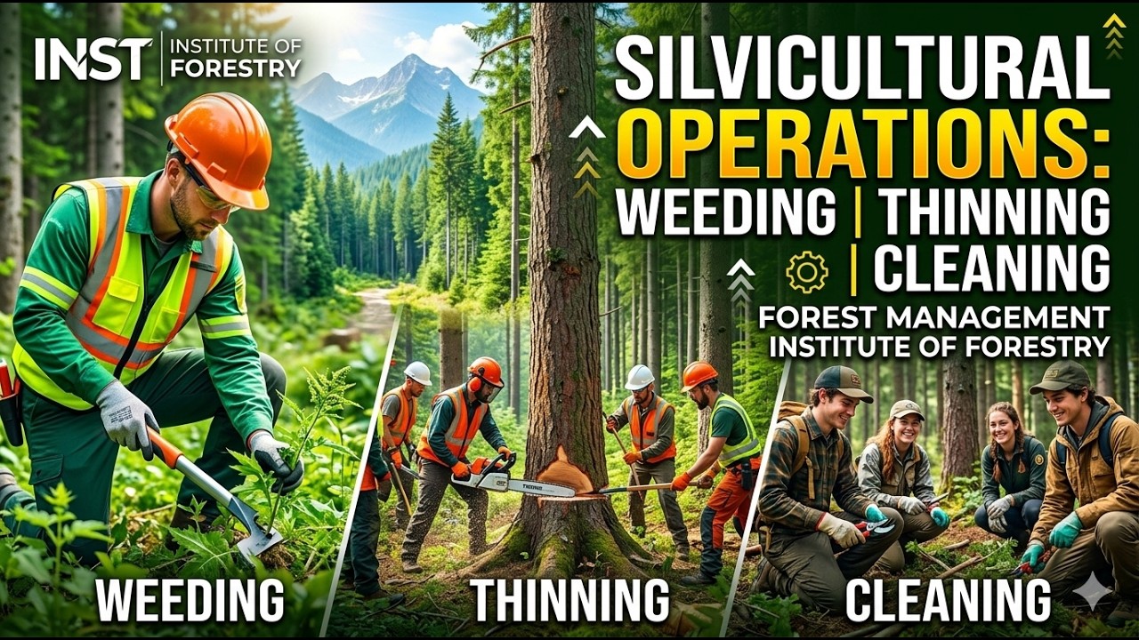 Silvicultural Operations: Weeding, Thinning,Cleaning in Forest Management – Institute of Forestry