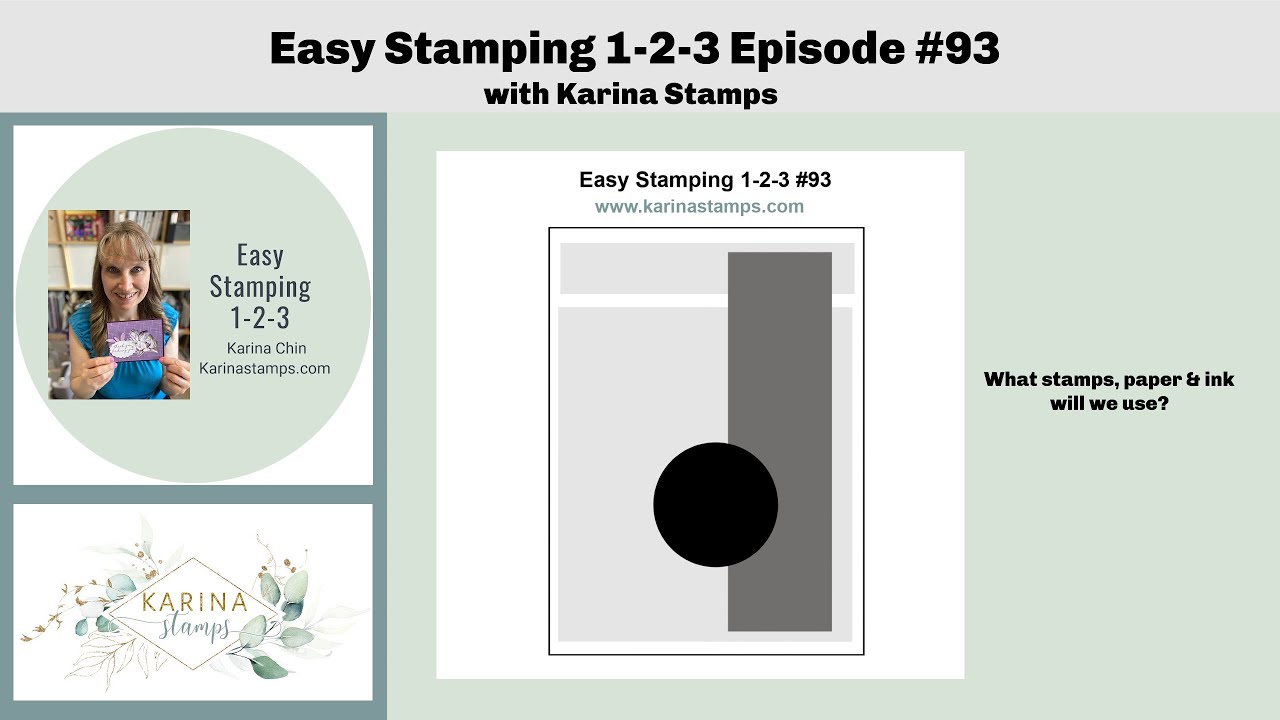 East Stampin 1-2-3 Cute Card Using a Card Sketch