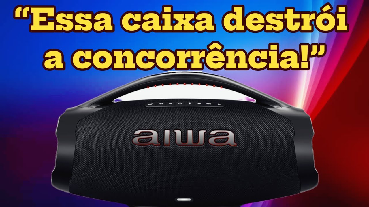AIWA Boombox Plus: A Caixa de Som Que Surpreende e Supera as Grandes Marcas