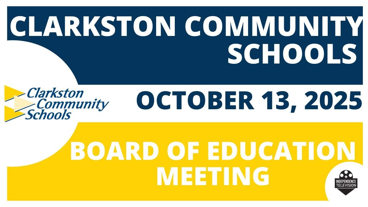 Board of Education Meeting- October 13, 2025