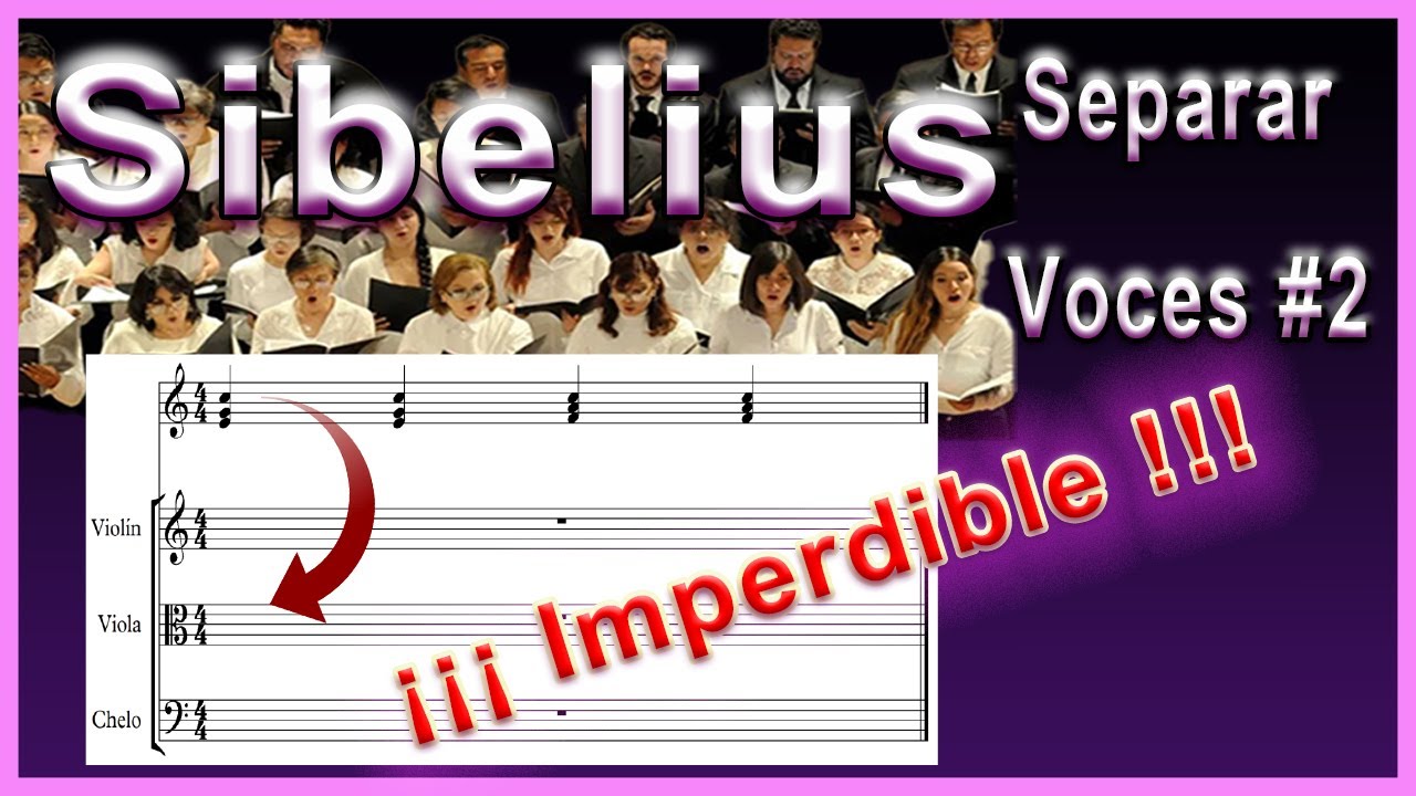 ¡¡¡ SEPARA VOCES DE UN PENTAGRAMA # 2  !!! – SIBELIUS