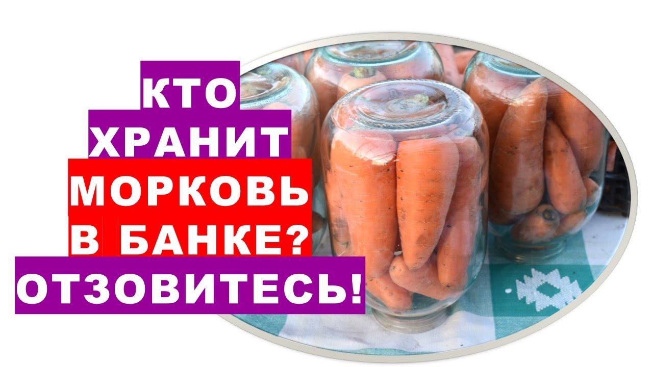 Кто хранит морковь в банке? Отзовитесь!