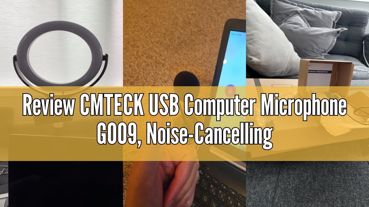 Review CMTECK USB Computer Microphone G009, Noise-Cancelling Recording Desktop Mic for PC/Laptop for