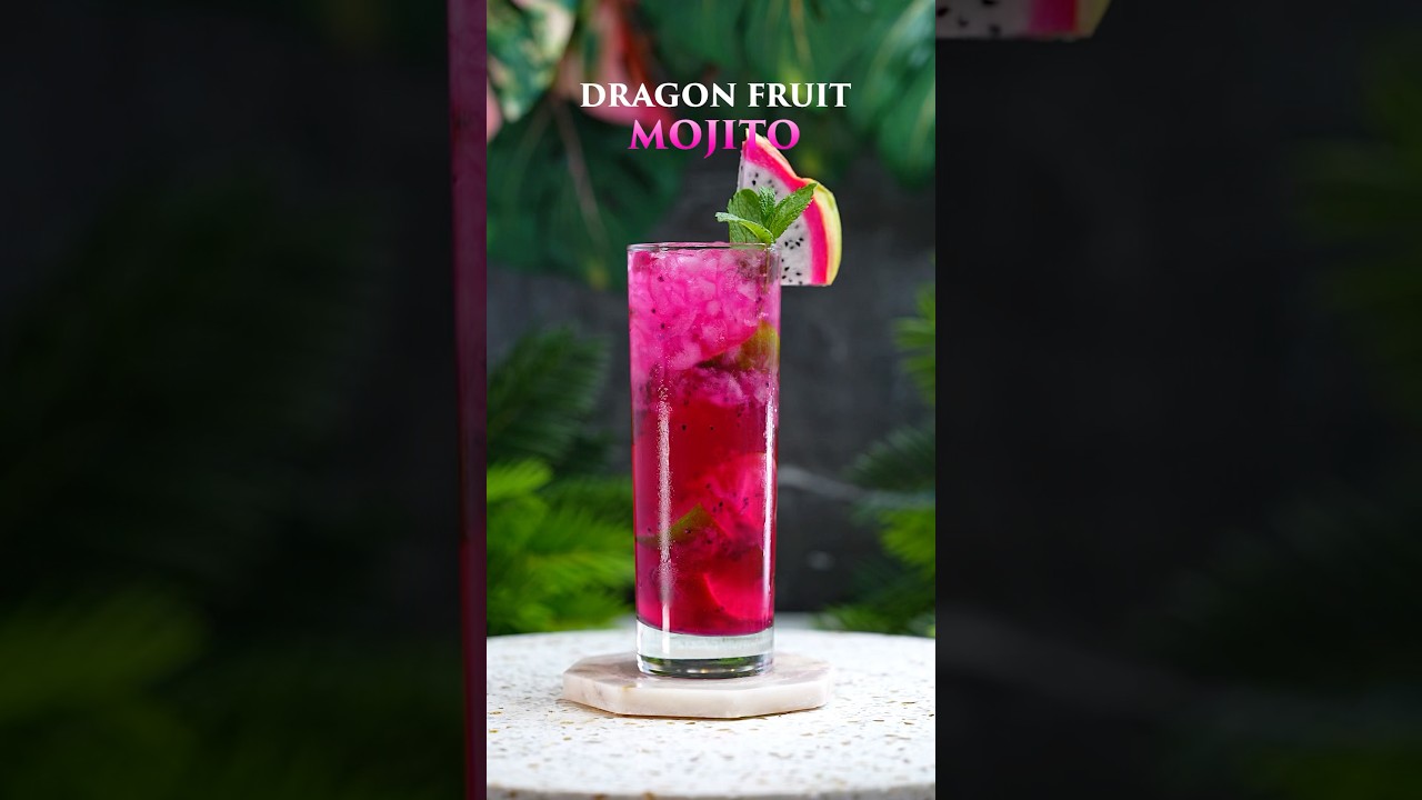 Dragon Fruit Mojito 🐉💓 #cocktail #bar #bartender #bartenderlife #coacktailsrecipe #cheers #mojito