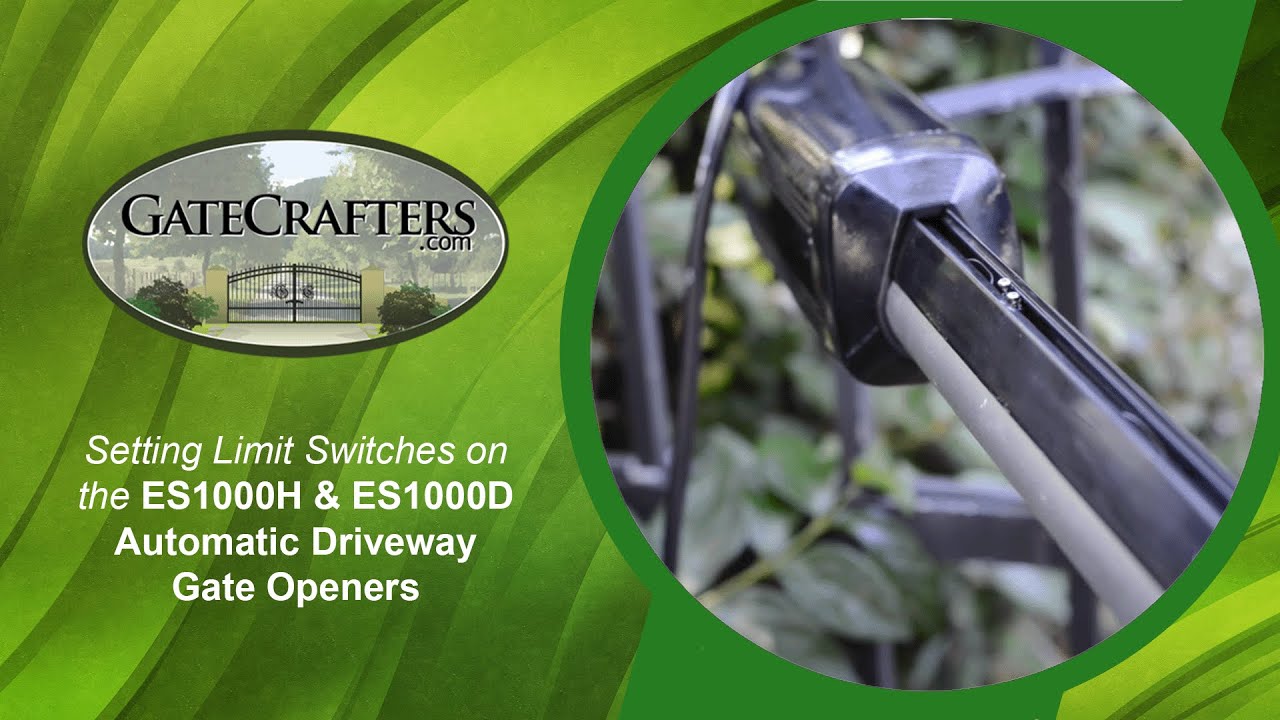 How To Set Limit Switches on the E-S1000H and E-S1000D Automatic Driveway Gate Openers