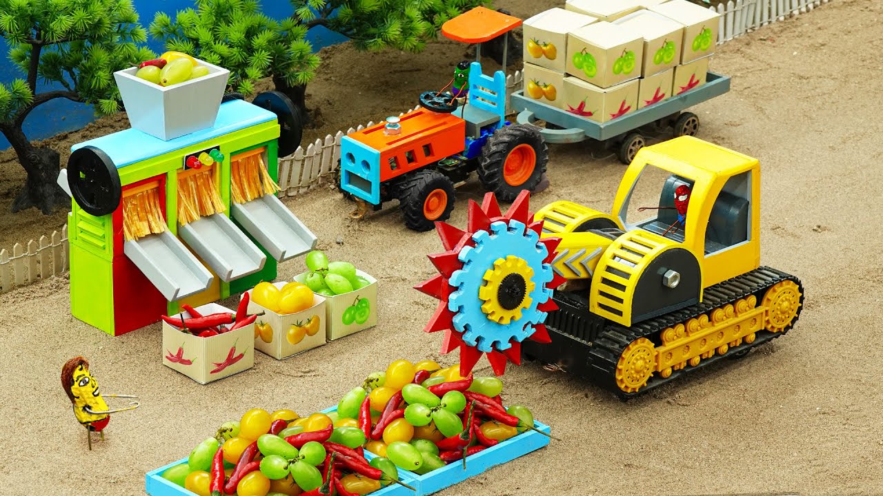 DIY Tractor Making Agricultural product sorting machine | Circular Saw Blade | HP Mini DIY Tractor