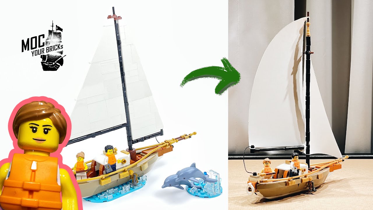Lego Ideas 40487, Sailboat Adventure. Speed Build and Modify!!!