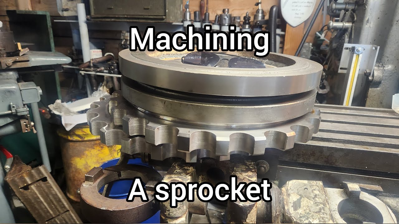 Machining a sprocket- DIY bulldozer part 2
