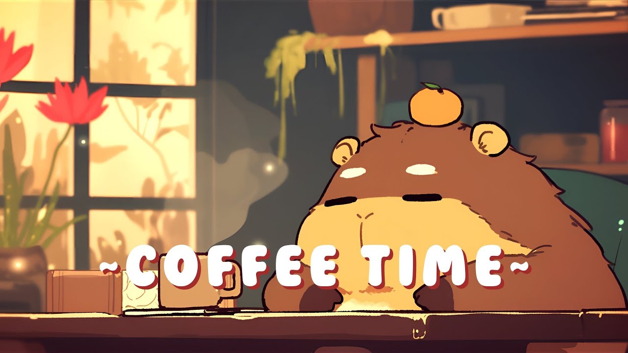 [1 Hour] 24/7 Capybara Lofi Beats - Relaxing Beats to Study/Sleep/Chill ~ Tranquil Mood ~ 🦫 🎵 ✨