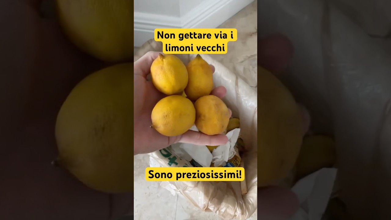 Non gettare via i limoni vecchi: sono preziosissimi #pulizia #puliziedicasa #pulire