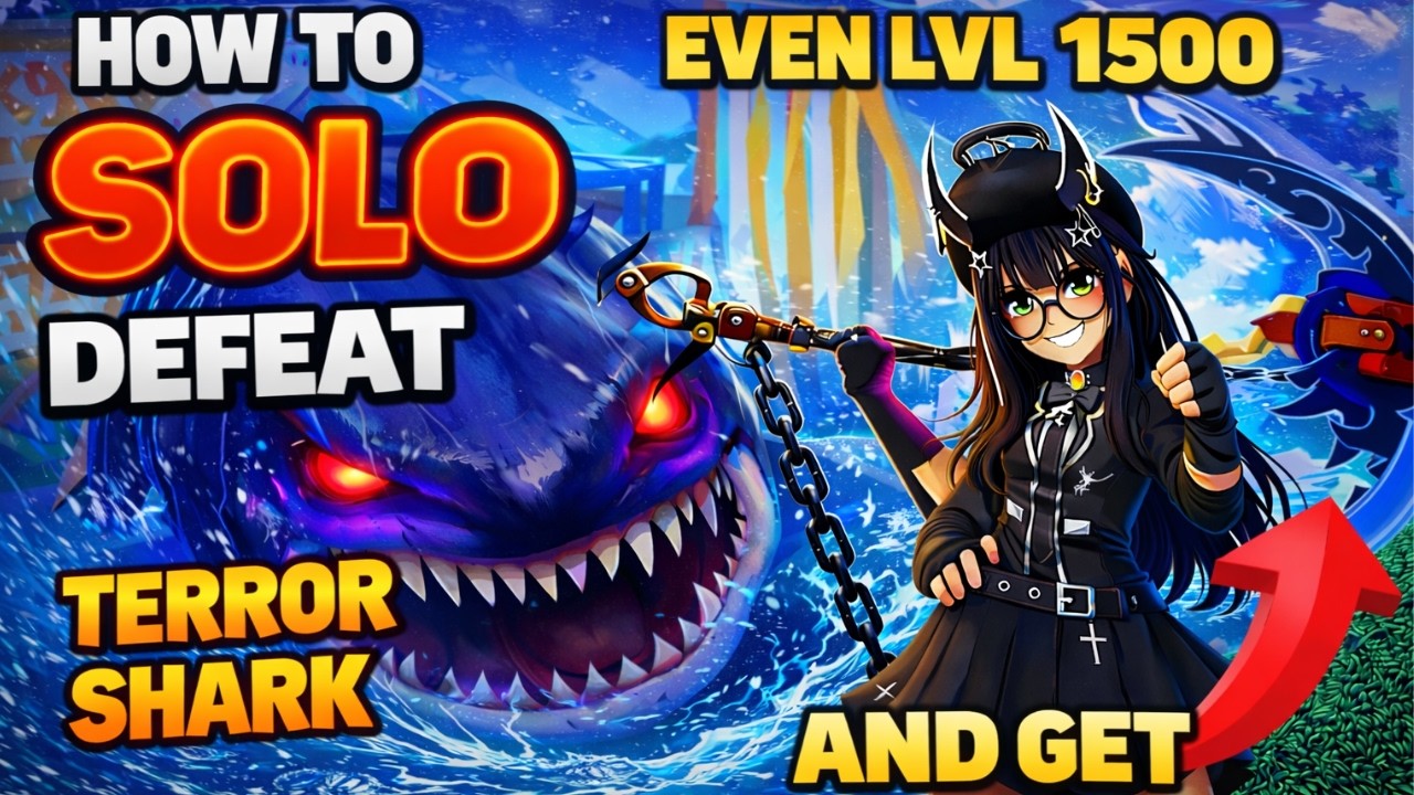 How To SOLO Defeat Terror Shark and Solo Obtain Shark Anchor even if your low level in blox fruits