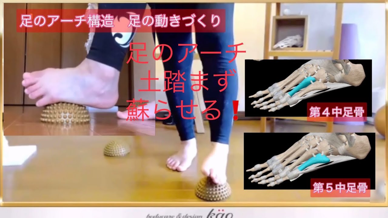 【目覚めよ！足】ヤムナフットフィットネス　片足ずつワークして動きを連動するコツを掴む