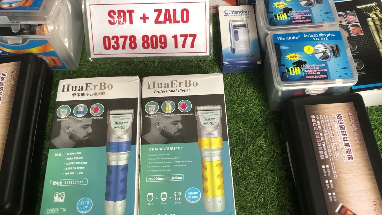 Tông Đơ Cắt Tóc Chuyên Nghiệp HuaerBo F10 - Tông Đơ Cắt Tóc Cao Cấp Giá Chỉ 350k/1 Bộ Đã Bao Ship