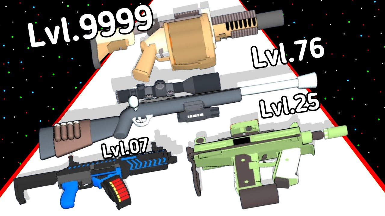 (2025) Gun Up 2048 Level Up Weapon Max Level 3D Part -2 Gameplay (New Update)
