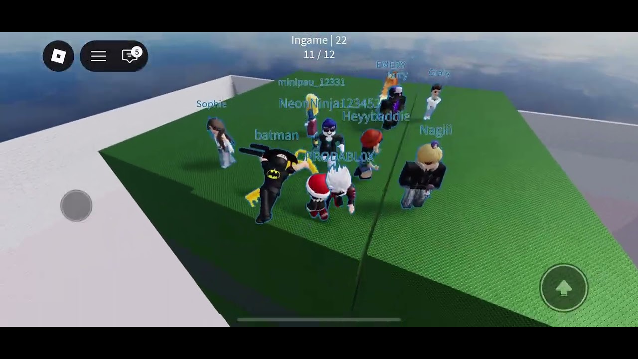 Playing jenga but in Roblox