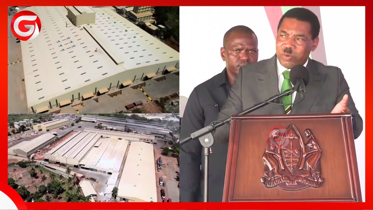 PM MWIGULU APIGA MARUFUKU UINGIZWAJI WA MABATI KUTOKA NJE - AKIZINDUA KIWANDA CHA MABATI YA LODHIA