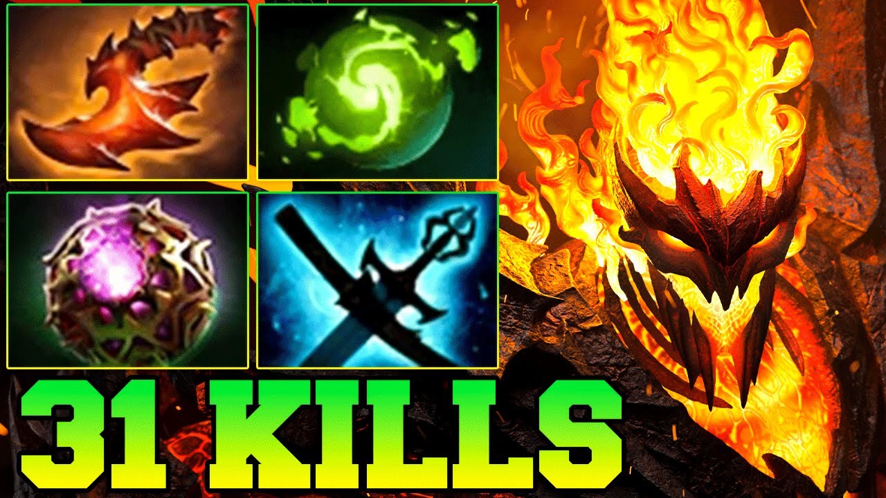31 Kills Shadow Fiend Dota 2 ! SF Dota 2 Mid Lane Carry Meta Best Pro Gameplay Build Guide 7.39 7.40
