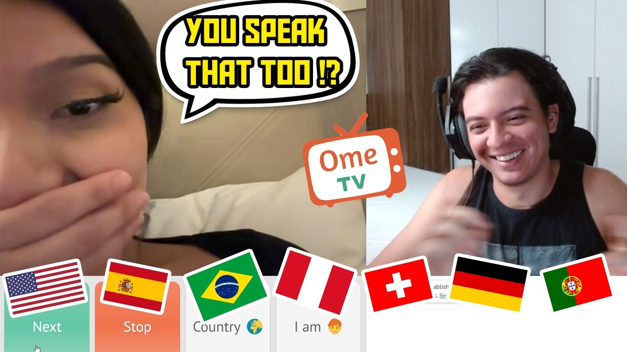 Her Funniest Reaction When Polyglot Switches Languages