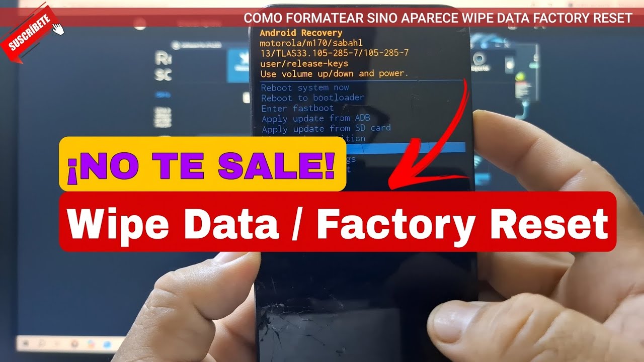 Cómo formatear si no te sale WIPE DATA / FACTORY RESET en MOTOROLAS
