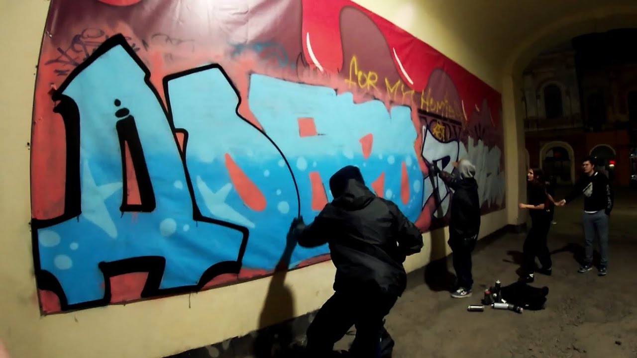 GRAFFITI Bombing. REBEL813 & BURS ONE. DOBRO CREW
