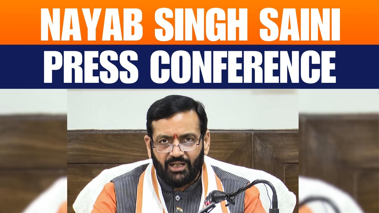 LIVE: Haryana Chief Minister Nayab Singh Saini holds Press Conference in Kurukshetra