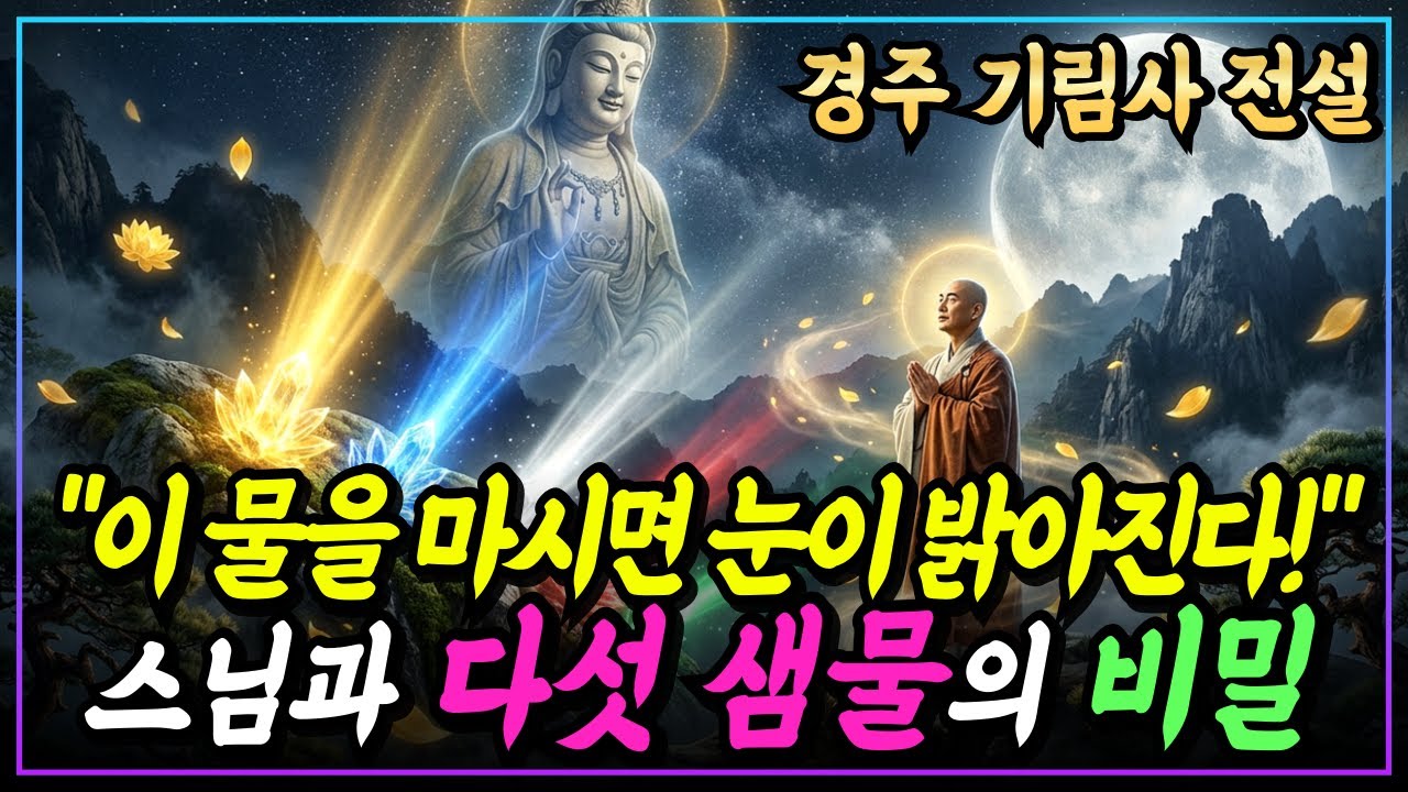 [불교이야기] 인도에서 온 스님이 발견한 다섯 샘물, 왜 각각 다른 기적이 일어났을까?ㅣ경주 기림사 전설ㅣ자면서 듣는 불교이야기ㅣ불교소설