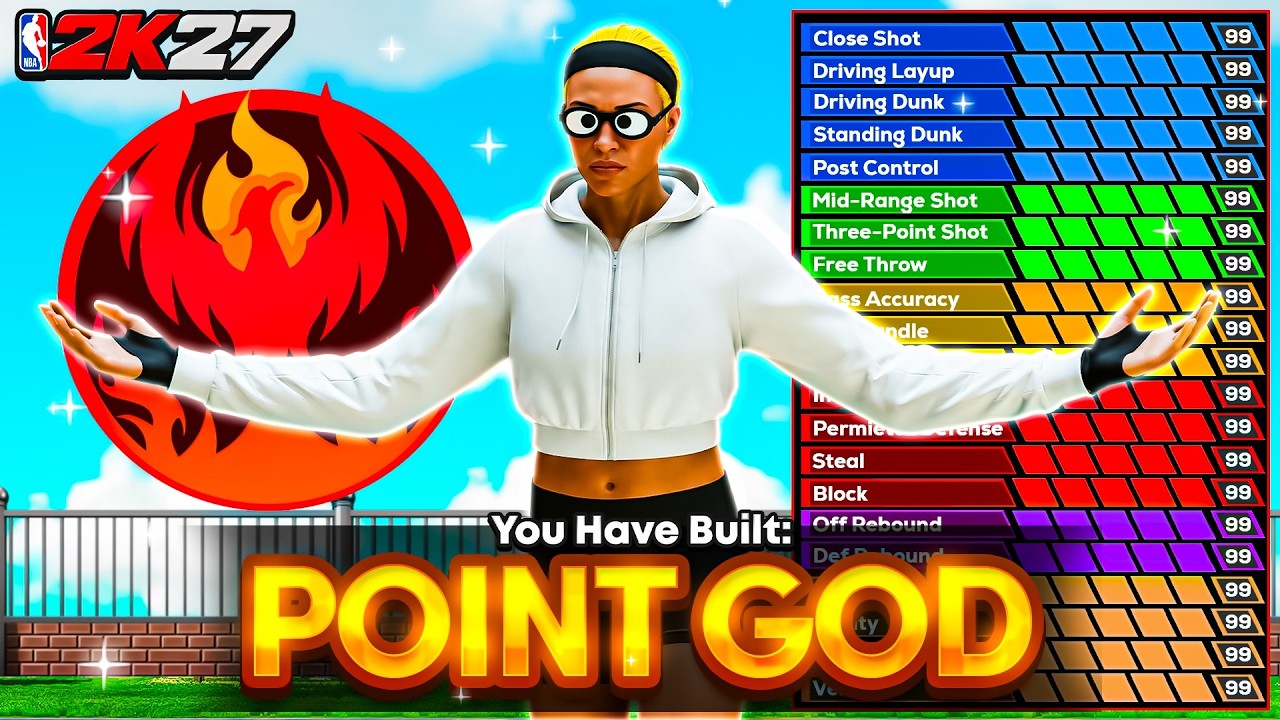 My 6'3 REBIRTH GUARD BUILD IS A POINT GOD in NBA 2K27 (99 3PT RATING) - BEST POINT GUARD BUILD 2K27