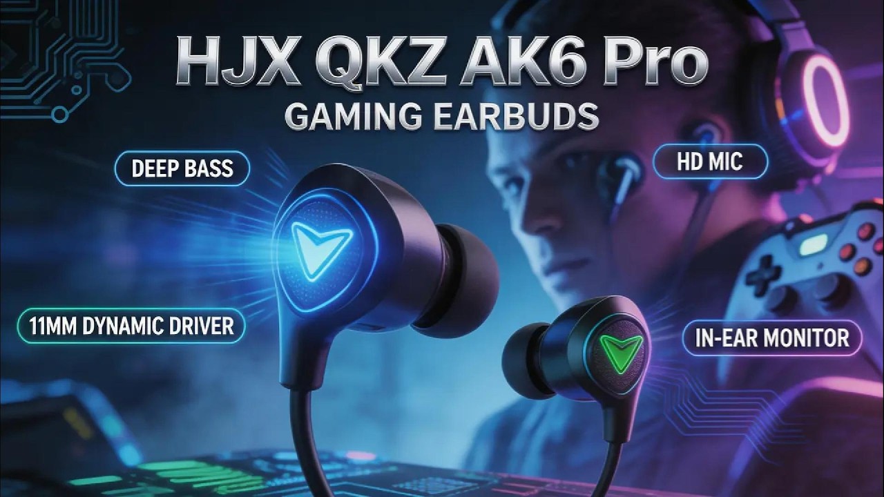 HJX QKZ AK6 Pro Gaming Earbuds
