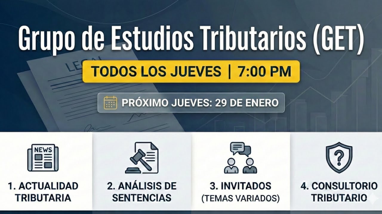 Grupo de Estudios Tributarios 29 enero 2026