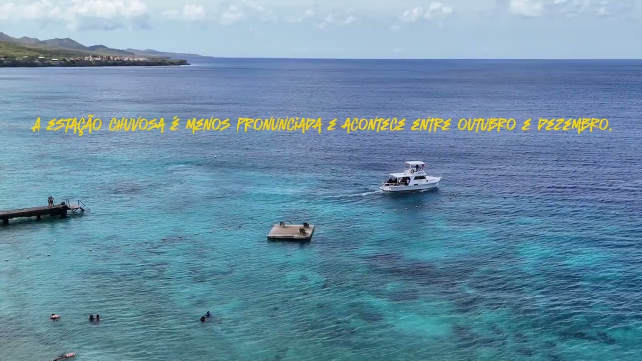 Caribe - Curacao - Praia de Kalki - imagens de drone