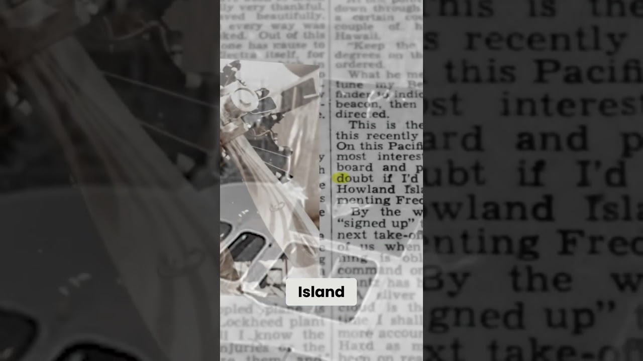 Earhart's radio waves for Howland Island navigation #shorts