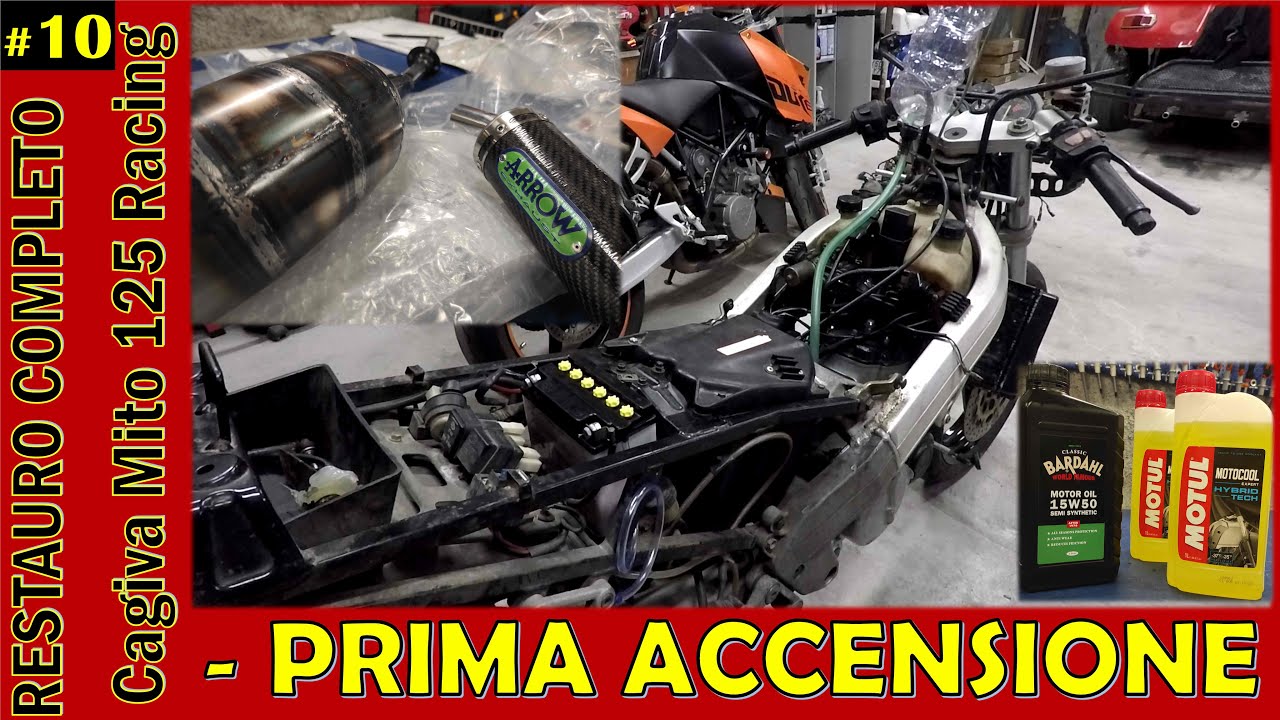 FINALMENTE LA ACCENDIAMO😍 - Restauro Cagiva Mito 125 Racing #10