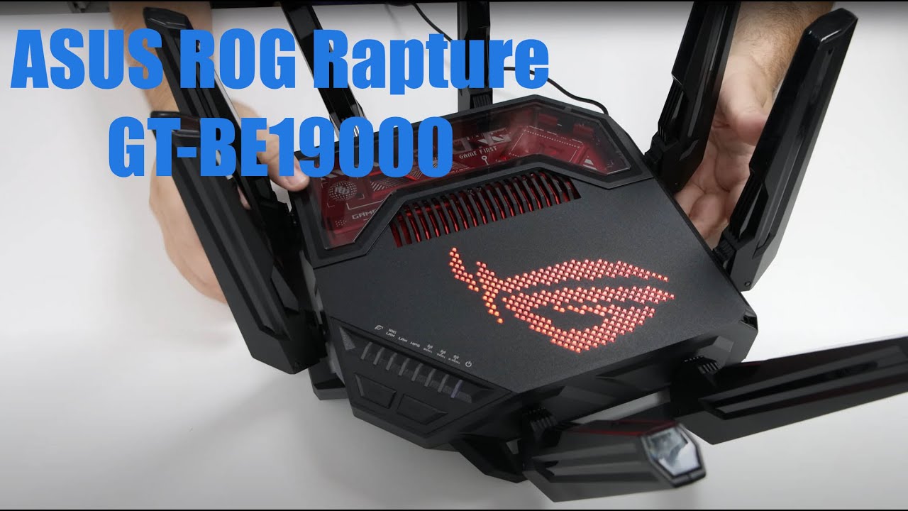 ASUS ROG Rapture GT-BE19000 WiFi 7 router unboxing