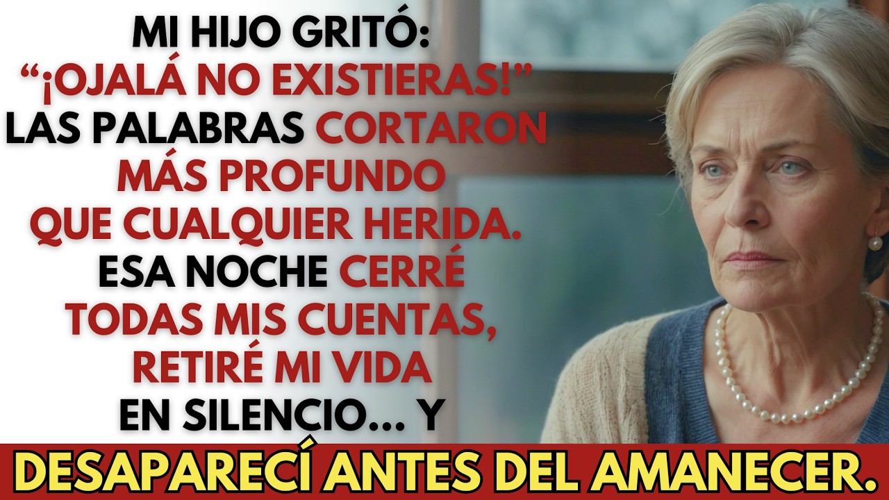 Mi hijo gritó: “Ojalá no existieras”… Así que cerré todas mis cuentas y desaparecí