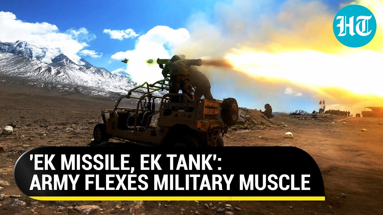 Watch Indian Army's Battle Simulation With Anti-Tank Guided Missile At 17,000 Ft Near China Border